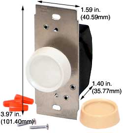 Incandescent Incandescent Dimmers Dimmers 6681-IW INCANDESCENT DIMMER