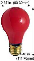 Incandescent Colored A Lamps 50A19R