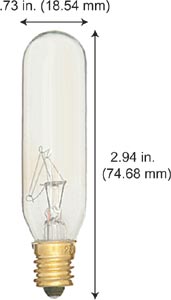 Incandescent Incandescent T6 25T6C