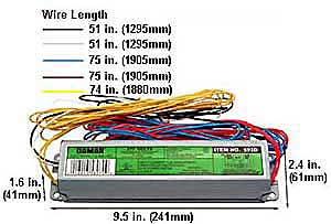 Ballasts Fluorescent Magnetic Ballasts T10 EL240-277HF