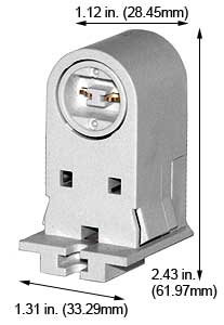 Fluorescent Fluorescent Sockets Recessed DC Sockets (HO - VHO) 900