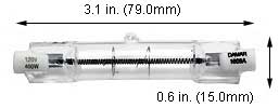 Tungsten Halogen(Quartz) Tungsten Halogen J 400T4QCL