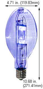 H.I.D. Metal Halide BT37 - ED37 M400U/BDX CLEAR BLUE