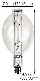 H.I.D. Metal Halide BT56 MP1000W/BU/4K 