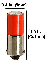 Miniature T1.25 48MB/RED/LED 8 CHIP