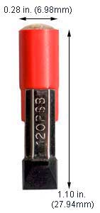 Incandescent Miniature Slide Base 120PSB/RED