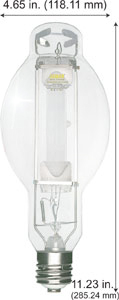 H.I.D. Metal Halide BT37 - ED37 SP360/BU/UVP/4K