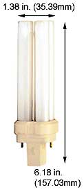 Fluorescent Compact Fluorescent Double Twin Shape(2pin) F22DTT/15MM/827/GX32D-2