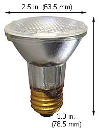 Shatter Resistant Incandescent Safe-Shield R - BR - Par Lamps 50PAR20QNFL/SS  