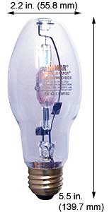 H.I.D. Colored Metal Halide M150U/MED/BDX  CLEAR BLUE