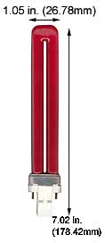 Fluorescent Compact Fluorescent Single Twin Tube F13TT/827/GX23/RED