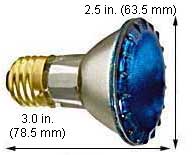 Incandescent Colored Reflector - Par 50PAR20QNSP/BLUE