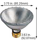 ***CLOSEOUT*** Tungsten Halogen(Quartz) Par 75PAR30QWFL/LN/60 