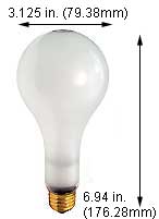 Incandescent Incandescent PS25 300M99IF/SS SAFE-SHIELD