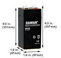 Specialty Batteries Emergency Light Batteries DP-445 