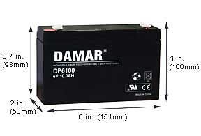 Specialty Batteries Emergency Light Batteries PS-6100