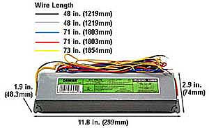 Ballasts Fluorescent Electronic Ballasts T12 EL248HO-277HF
