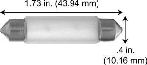 Miniature Festoon 215-2XFR ZENON