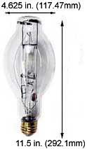 H.I.D. Metal Halide BT37 - ED37 MS400W/HOR/4K         