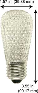 Holiday Christmas Christmas Bulbs LED-S14WW WARM WHITE