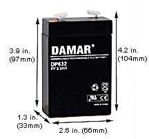 Specialty Batteries Emergency Light Batteries DP-632