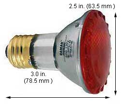 Incandescent Colored Reflector - Par 50PAR20QNFL/RED