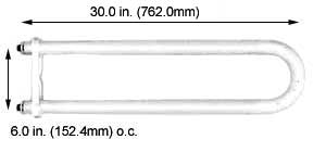 Fluorescent U-Bend Lamps U-Bend HO FTU6-60T12CW/HO