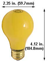 Incandescent Colored A Lamps 100A99Y
