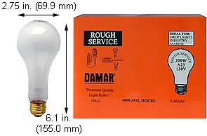 Incandescent Incandescent A23 200A23RS