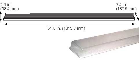 Fixtures Fixture Accessories TSDW4D15 4' LENS ONLY (TDW)