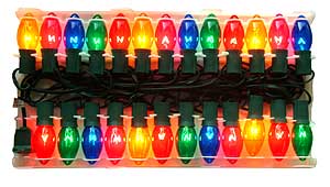 Incandescent Christmas Bulbs - Strings C9 Strings C9-25-TM-G-12
