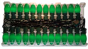 Incandescent Christmas Bulbs - Strings C7 Strings C7-25-G-G-12
