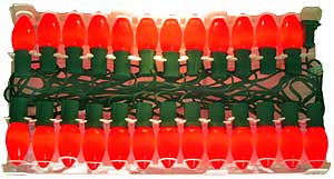 Incandescent Christmas Bulbs - Strings C9 Strings C9-25-R-G-12