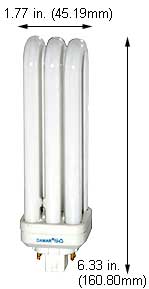 Fluorescent Compact Fluorescent DLS(SLS) Shape Medium Screw CFM42W/GX24Q-4/835/DLS
