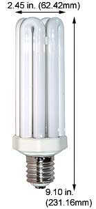 Fluorescent Compact Fluorescent Quad Twin Mogul Screw LOA9166B 