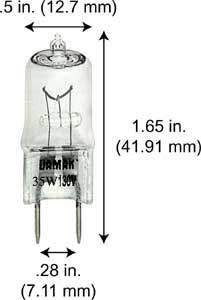 Miniature T4 JCDX35/CL/G8 120V XENON