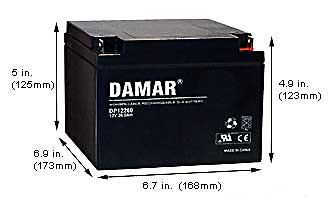 Specialty Batteries Emergency Light Batteries DP-12260