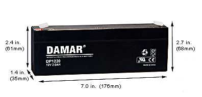 Specialty Batteries Emergency Light Batteries DP-12120