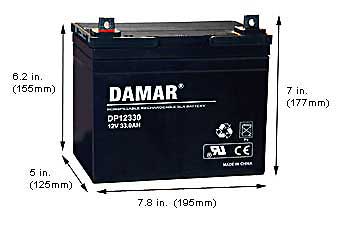 Specialty Batteries Emergency Light Batteries DP-12330