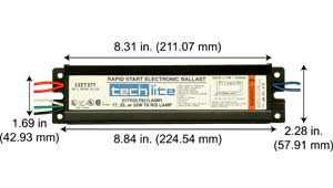 Ballasts Fluorescent Electronic Ballasts T8 132T8277I INSTANT START