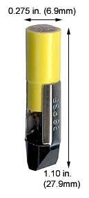 Incandescent Miniature Slide Base 28PSB/YELLOW