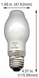 Shatter Resistant Incandescent Safe-Shield A Lamps HL150BT15/SW/SSFC SAFE-SHIELD