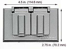 Fixtures Fixture Accessories SINGLE GANG COVER FOR DUPLEX RECEPTICLE