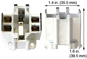 Fluorescent Fluorescent Sockets Compact Fluorescent Sockets 13W 4 PIN QUAD TWIN TUBE