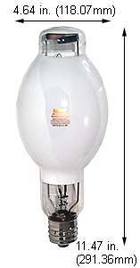 H.I.D. Metal Halide BT37 - ED37 MS400/C/BU/3K         