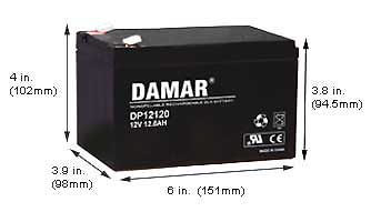 Specialty Batteries Emergency Light Batteries DP-12120