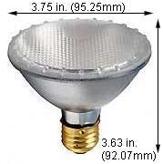 Shatter Resistant Incandescent Safe-Shield R - BR - Par Lamps 75PAR30QFL/SN/SS SAFE-SHIELD