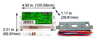 Ballasts Fluorescent Electronic Ballasts Compact Fluorescent(4 Pin) EL218CF-120/277HF