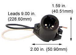 Sockets H.I.D. Sockets BY22D SOX Low Pressure Sodium BY22D BASE FOR T17 SOX LAMP