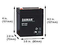 Specialty Batteries Emergency Light Batteries DP-1242